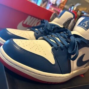 Nike Air Jordan Blue and White Sneakers